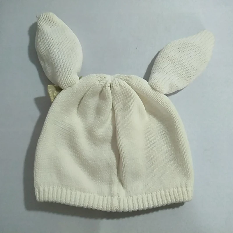 Factory price cute children knitted hats funny hats with long animal ear