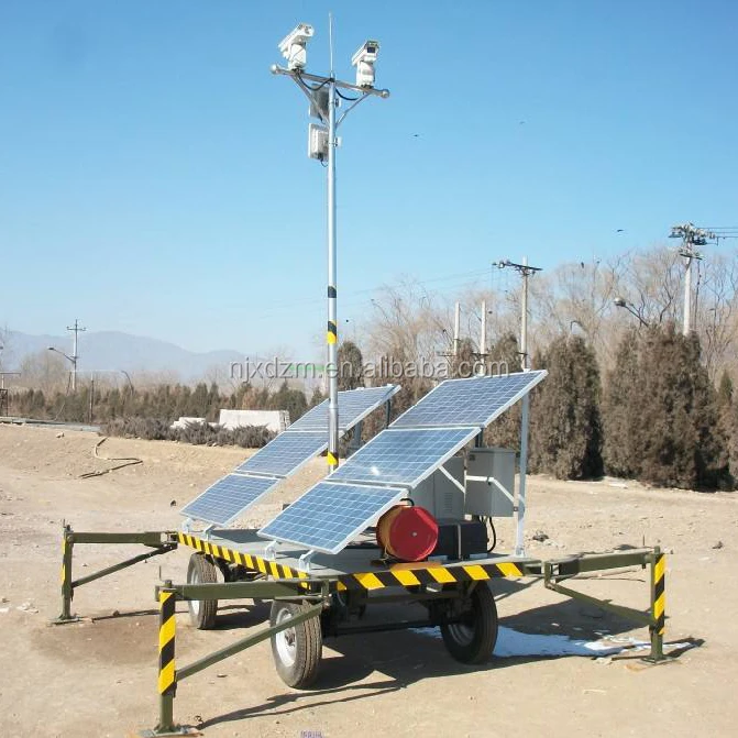XD682 dedicated solar energy telescopic mast on trailer