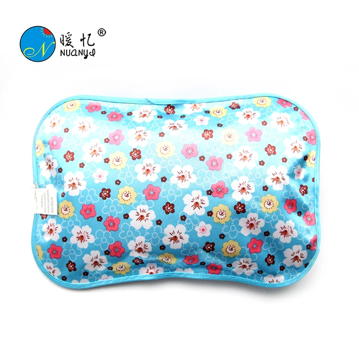 zhejiang cixi rechargeable electric hot water bag /hand warmer ,pillow shape hot water bottle with CE&ROHS certification