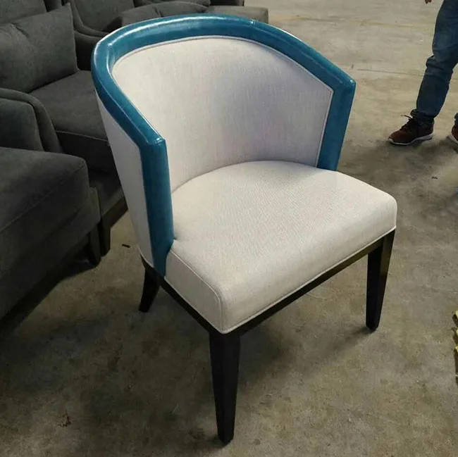Elegant wholesale solid wooden upholstery fabric hotel restaurant furniture chair
