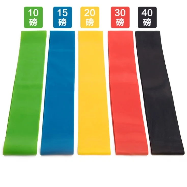 Настраиваемые градиентные цветные спортивные фитнес-тренировочные Эспандеры с напечатанным логотипом для йоги