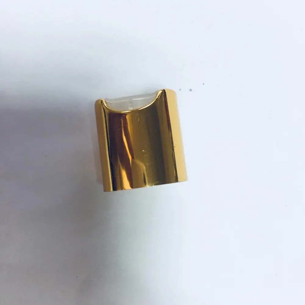 
PP aluminum shinny gold disc top cap for bottle wholesale 