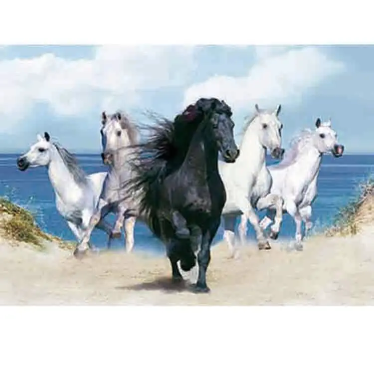 Wholesale of 3D Lenticular Pictures of Horse 5D Lenticular Printing of Animal for House Decor