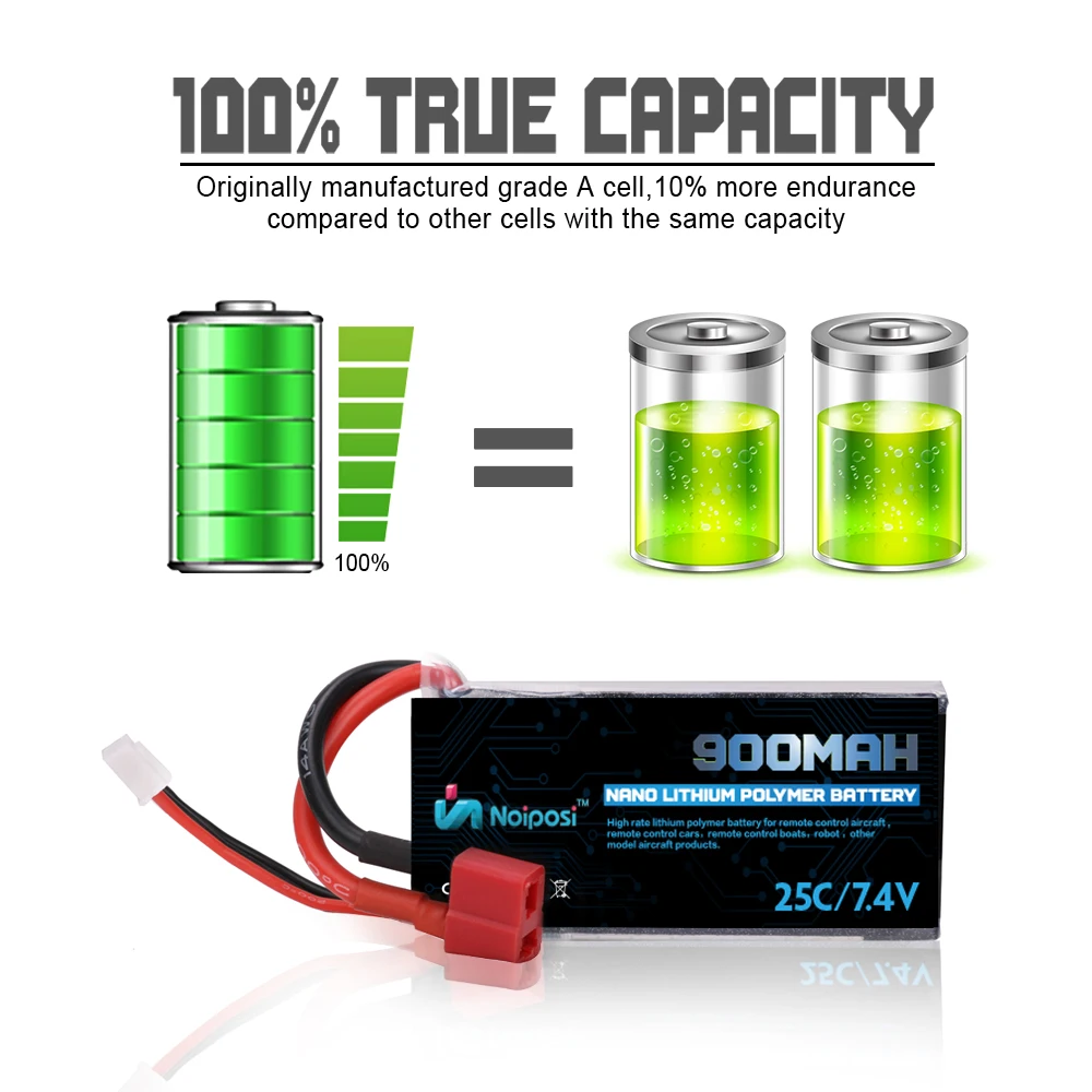 Turnigy 900mAh 2S 20C Lipo Pack HobbyKing RC Battery