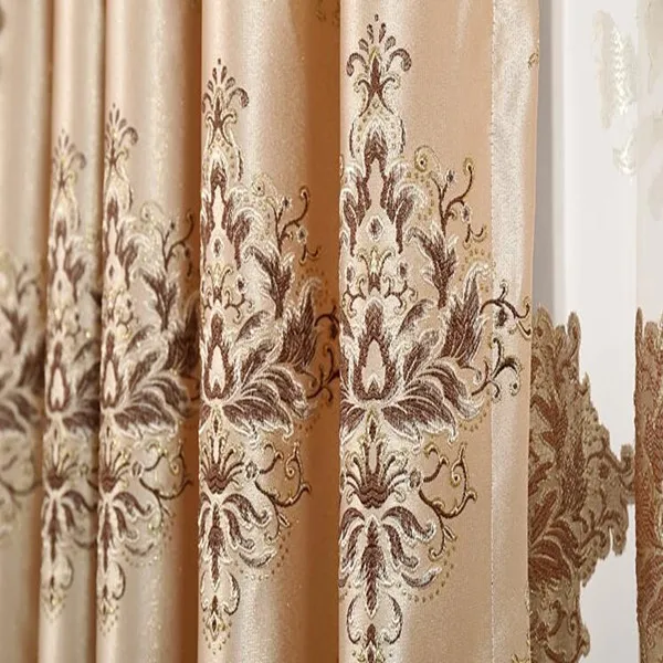 Church Curtains Jacquard Fabric Valance Curtains Can Undertake Large Order Curtains for the Living Room