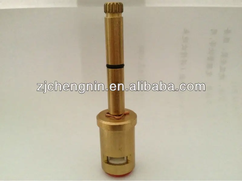 
Fast Open brass stem 16 teeth ceramic disc rubber gasket Brazil Faucet Brass Cartridge 