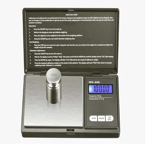 Diamond Pocket Digital Jewelry Scales 2000g 0.1g Digital Pocket Health Scale Weight Indication Household Scales
