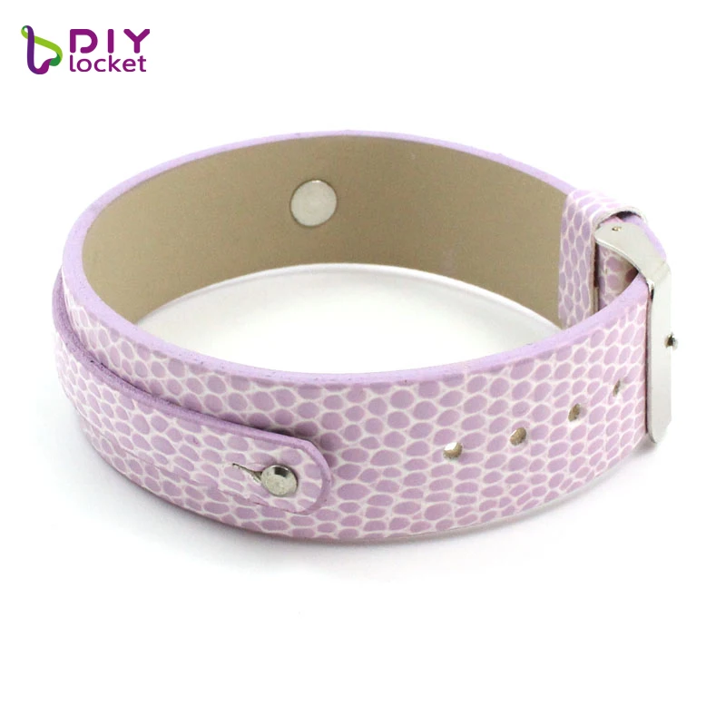 18mm PU Leather Wristband Wrist Strap Bracelets for Slide Charms Letters DIY Bracelet Accessories