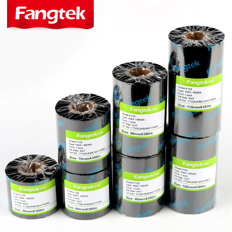 110mm*300m TTR thermal transfer barcode wax resin ribbon compatible for tsc barcode printers