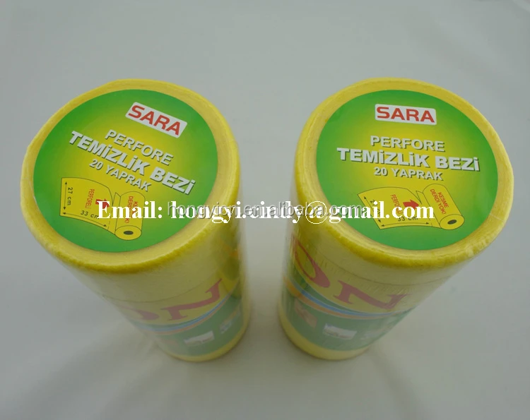 Viscose/polyester super absorbent needle punched nonwoven perforated tear-off all purpose cleaning cloth rolls