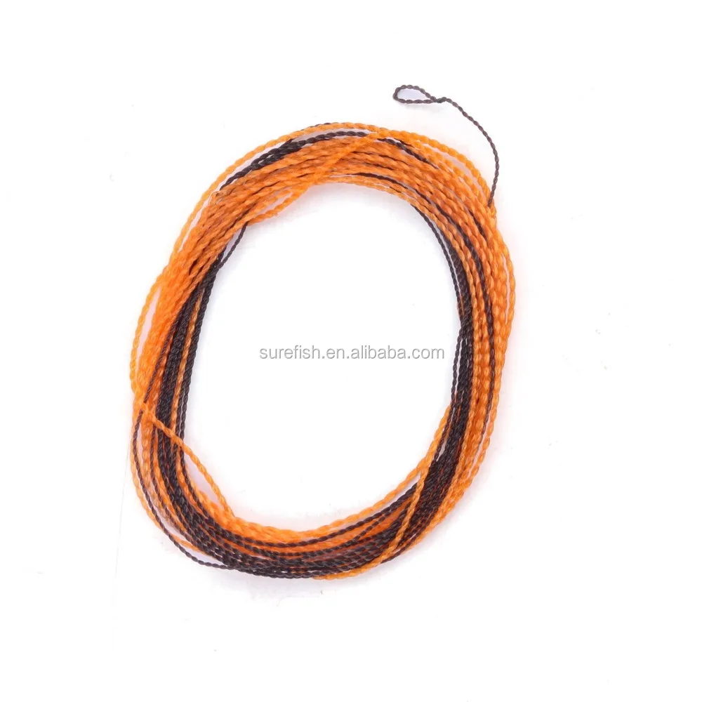 wholesale multi-color braided fly fishing tenkara furled leader