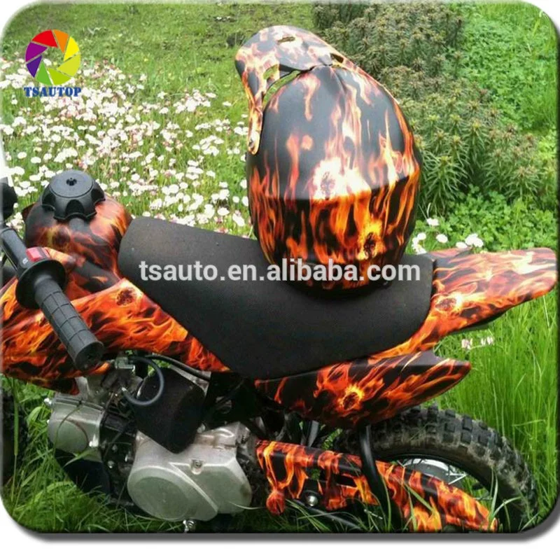 TSAUTOP rainbow carbon fiber water transfer film hydro dipping film hydrographic