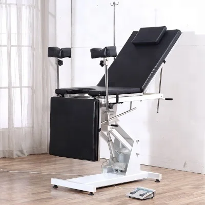 
Motor Control One-Button Lifting Foot Control Patient Treatment Gynecological Examination Bed Cosmetic Surgery Chairs for Sale 
