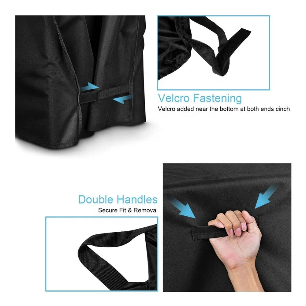 
High quality Customer design uv protected oxford/pe fabric garden waterproof charcoal bbq grill cover 