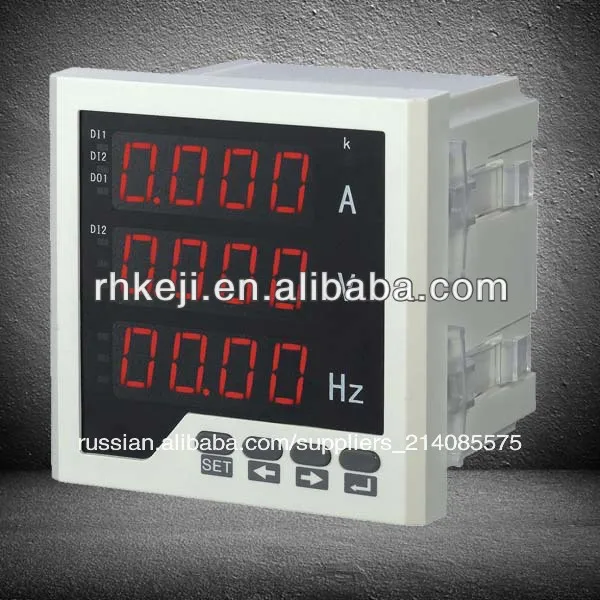интеллектуальный цифровой панелью и одна фаза комбинированные amp вольт метр гц rh-uif73