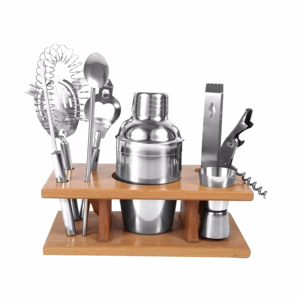 12pcs stainless steel cocktail shaker set  bar tool sets