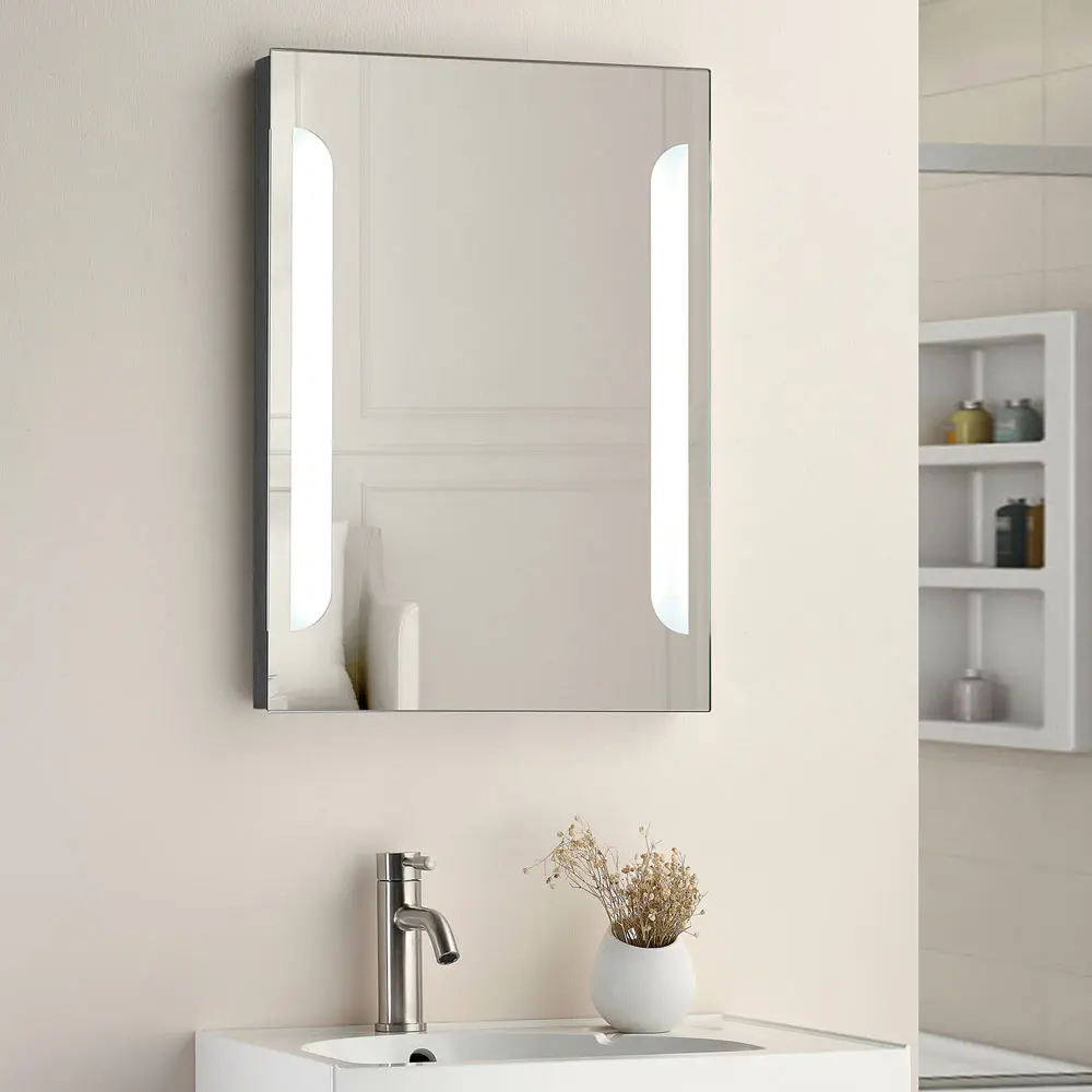 Large Heated Anti Fog Mirror For Bathroom With Clock