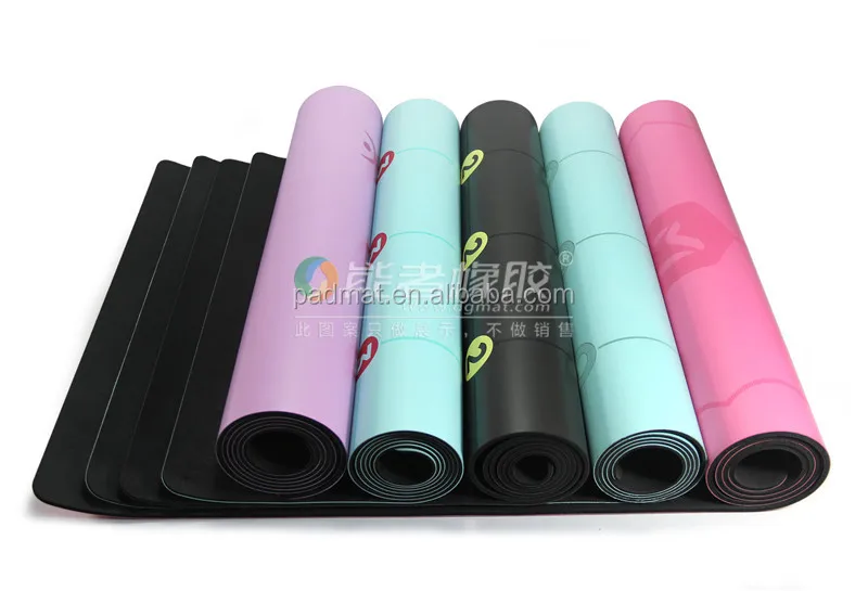 wholesale luxury best quality Black PU leather polyurethane natural rubber yoga mat