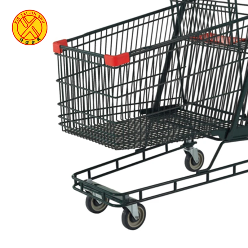 Professional manufacture metal material german style stylish mini shopping trolley for supermarket