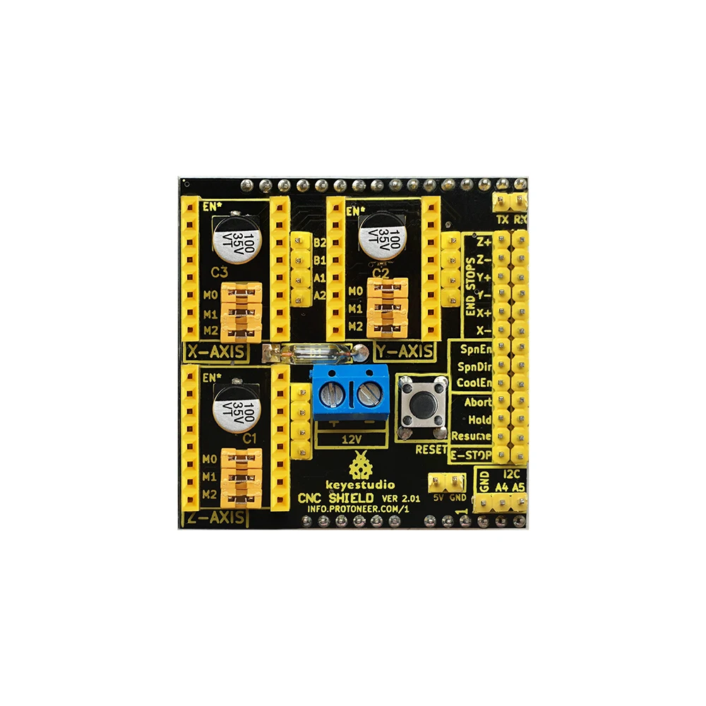 Keyestudio A4988 3D принтер Драйвер шагового двигателя с ЧПУ щит V2