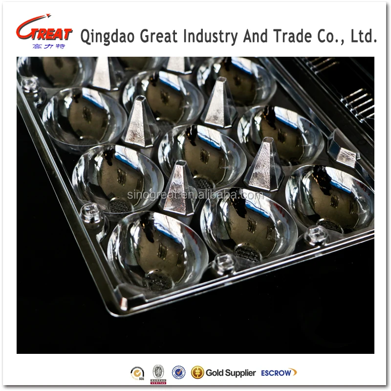 New Design food grade clear blister plastic strawberry packaging box container with 20 cells