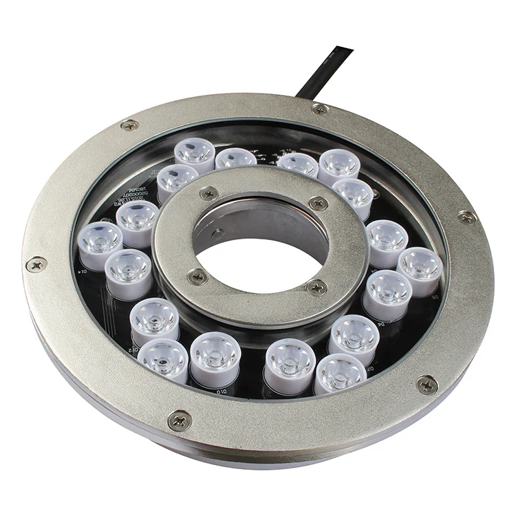 54w/72w rgb/rgbw 24v 4in1 leds outdoor IP68 waterproof underwater donut led fountain light