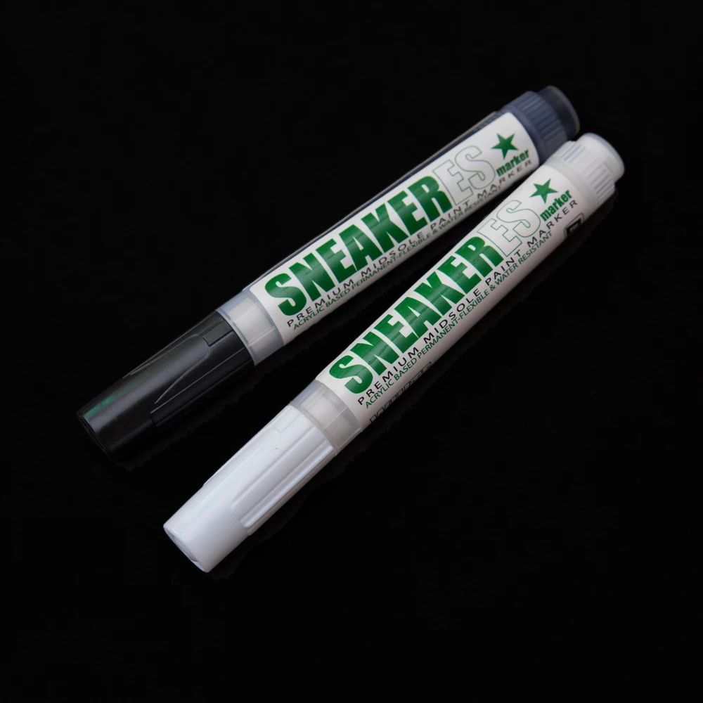 6mm white and black DIY shoe repair markers Acrylic based permanent Custom premium midsole paint marker for sneaker shoes