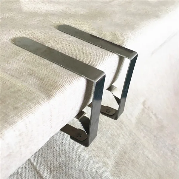 Серебряный зажим для скатерти 8*7 см из нержавеющей стали 201