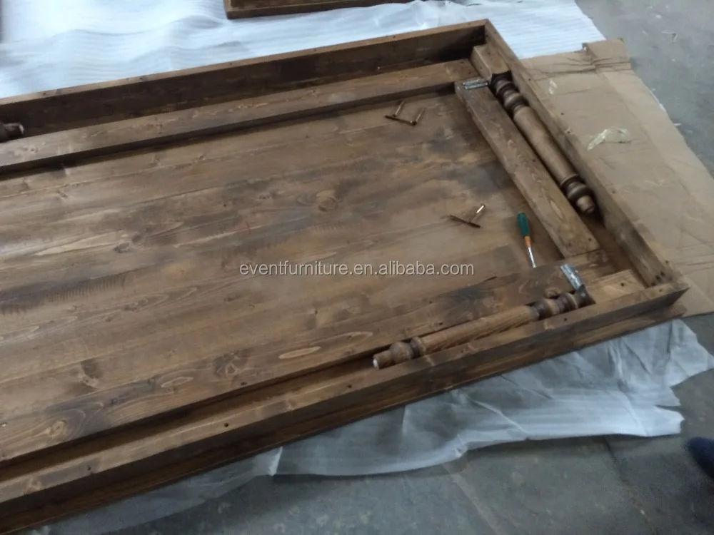 Hard solid wood dining farm table chair