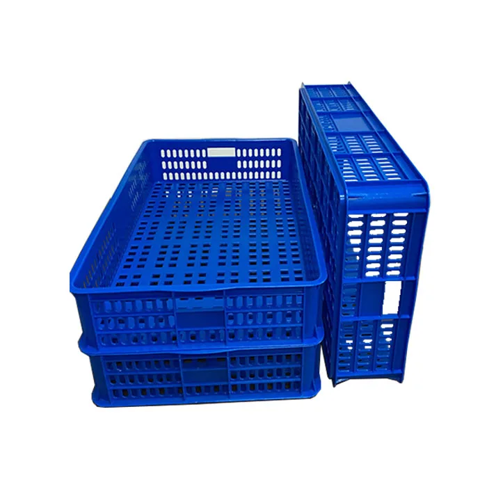 JOIN Plastic Bread Tray 630*400*124mm Vented Fruit Vegetable Basket Food Grade Plastic Crates Stackable Pizza Tray