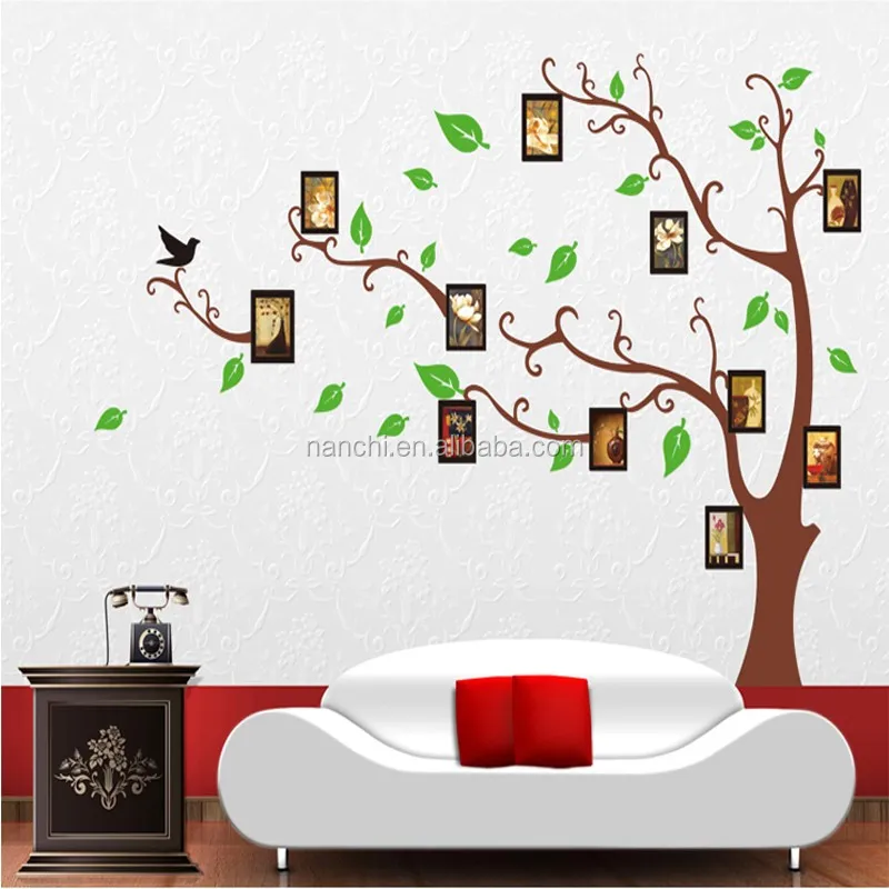 Big Tree photo kids Removable vinyl wall stickers for kids rooms home decor decals WaLL mural stickers on the wall 120*170cm