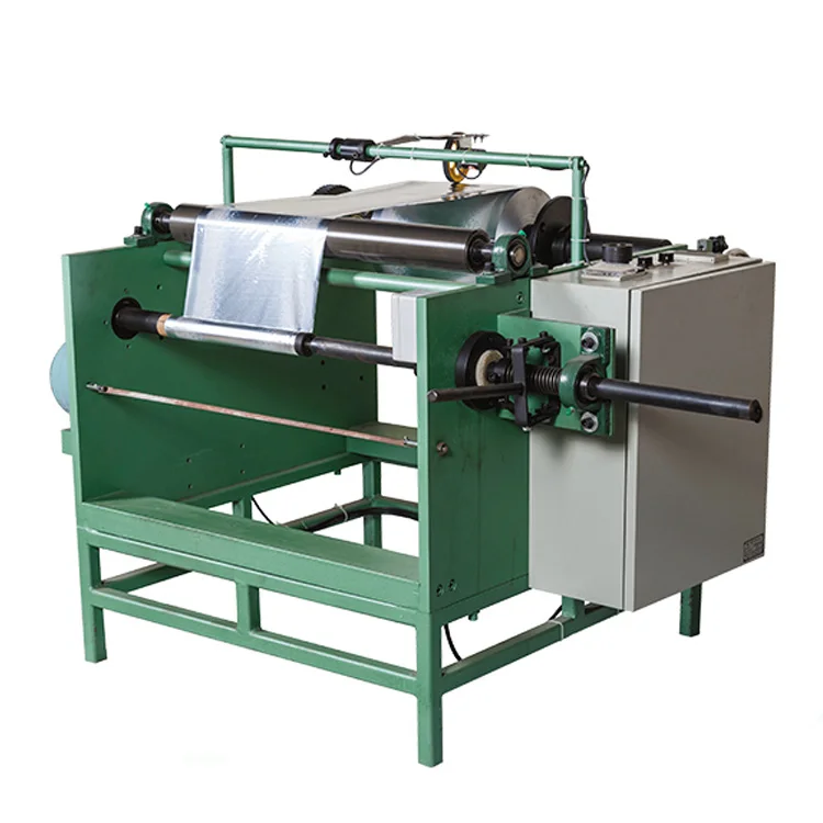 Manual rewinder aluminium foil roll rewinding and cutting machine for making rolls manually