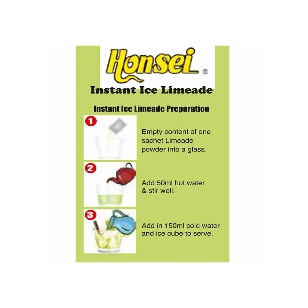 
Honsei Instant Limeade Flavored Ice Fruit Tea Health Tea From Singapore 