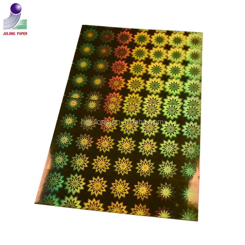 
Gold and silver thick metallic paper luxury holographic cardstock paper 