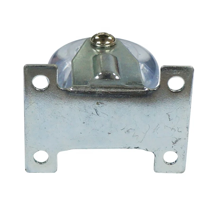 50mm Rigid Caster Wheel 2 Inch Transparent Fixed Castor Wheels