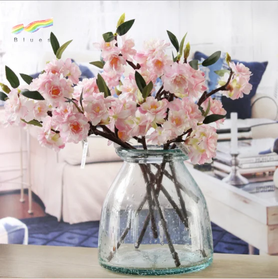 Artificial fake japanese cherry blossom tree branch for sell home wedding  decoration wholesale