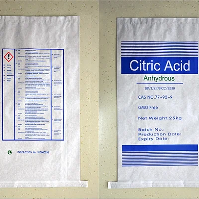 bulk  food grade Citric Acid Monohydrate Anhydrouse ttca weifang ensign BP98 chinese manufacturer supplier e330