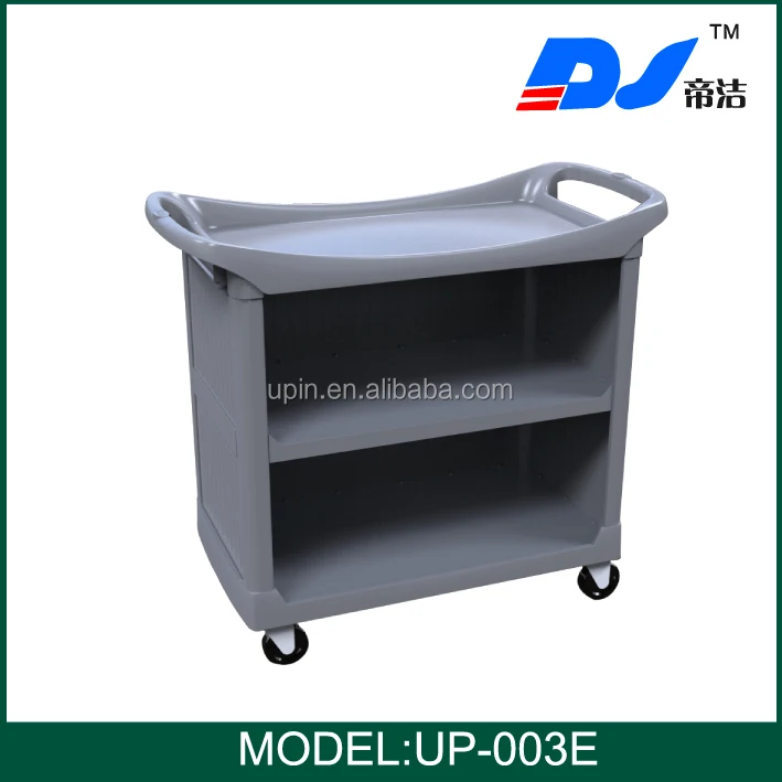 Dining room meal transport trolley /restaurant food trolley cart/kitchen service trolley