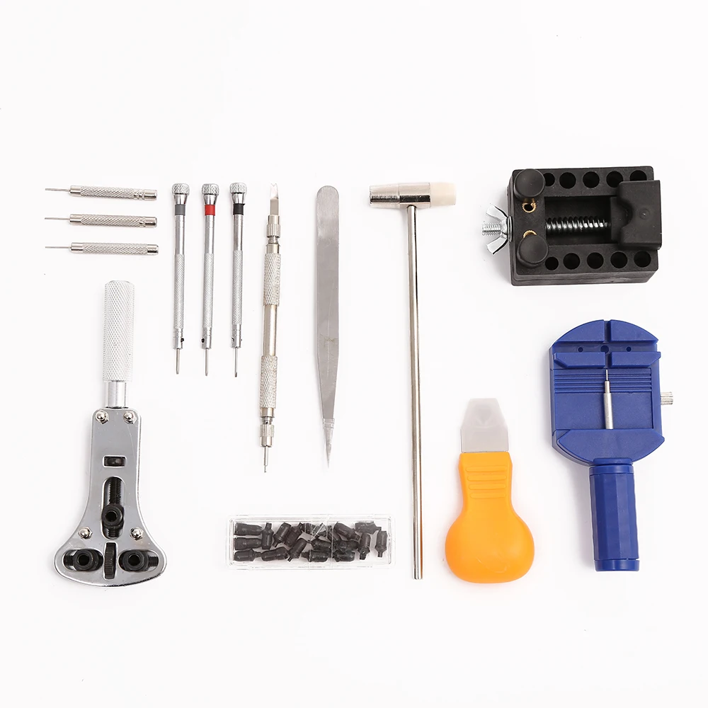 Watch repair tool set open the back cover replace the battery watch strap adjuster