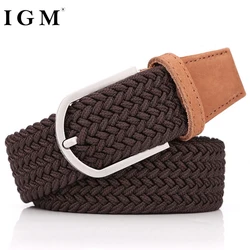 New Unisex Ethnic Stretch Braided Elastic Belt