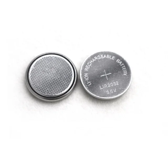 LIR2032 card packaging button battery and rechargeable lithium ion LIR2032 battery