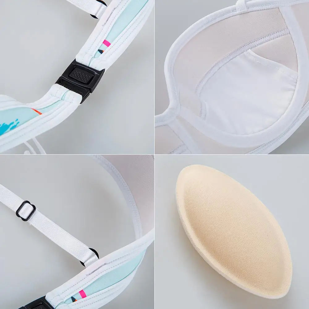 Cikini Neoprene Swimwear Women Bikini Sexy Swimsuit Push Up Bikini