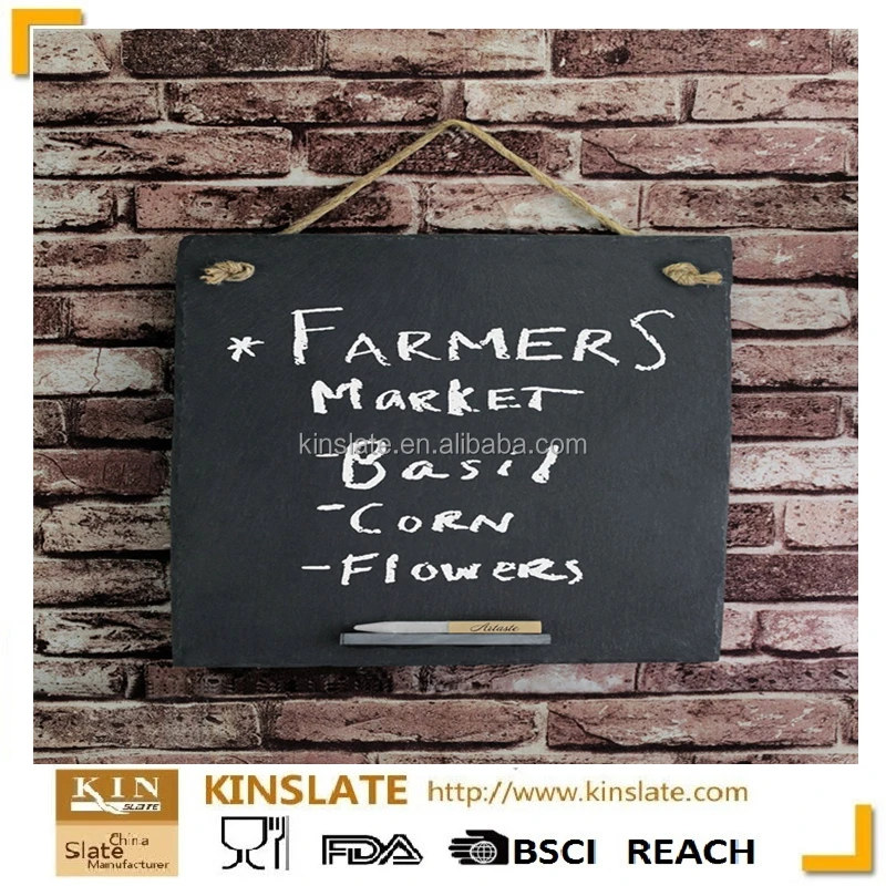 nature black slate chalkboard for Restaurant and Hotel