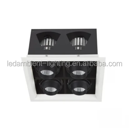 LED multiple square Wall Washer Light spot adjustable downlight ar111 4x12w for clothing shop