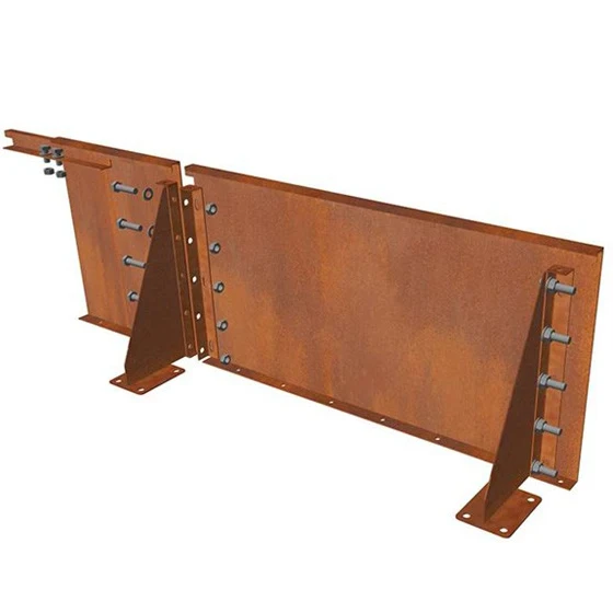 Customized corten steel lawn edging