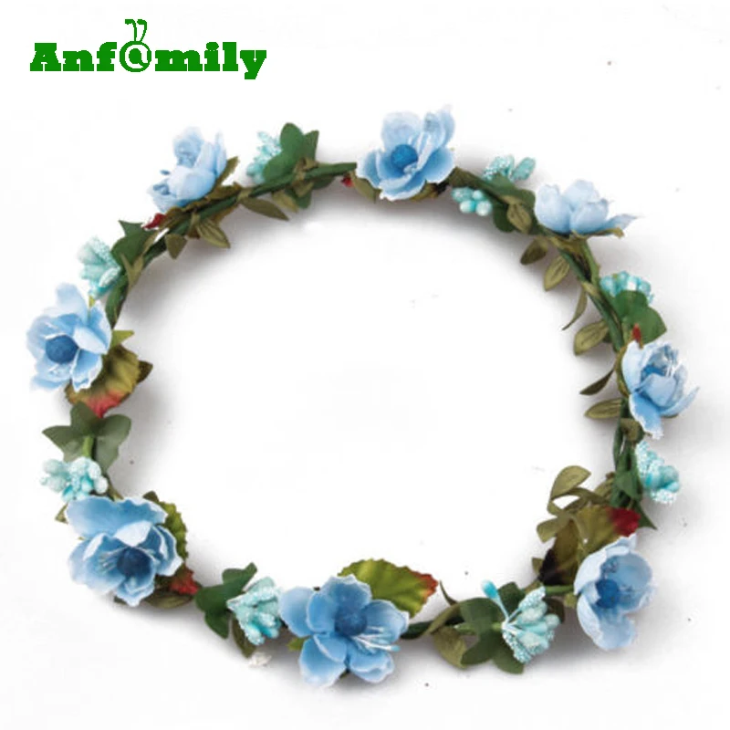 Flower Crown Floral Headband Hair Garland Bridal Head Decoration Wedding