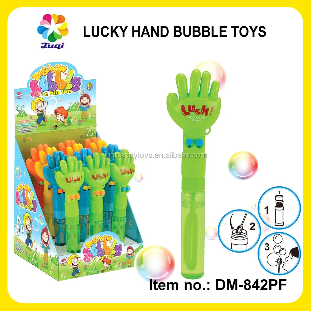 Plastic Rock Paper Scissor Outdoor Bubble Toy