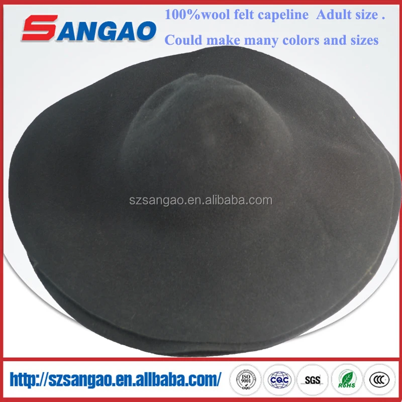 high quality Wool blend felt hat body capelines or hoods wholesale cheap price