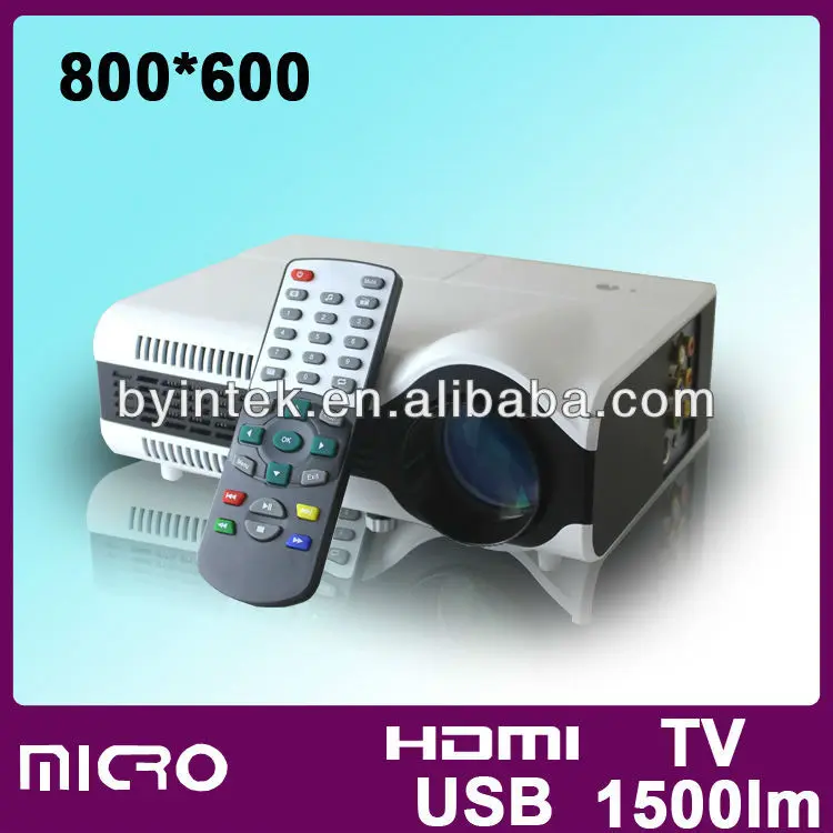 1500 люмен домашний кинотеатр игры высокой четкости 1080p видео-тв светодиодный мини карманный микро-проектора