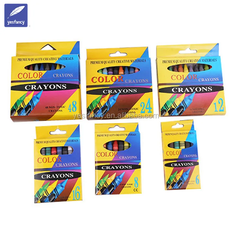 Great price multicolor baby crayons safe crayon wax bulk crayons for toddlers